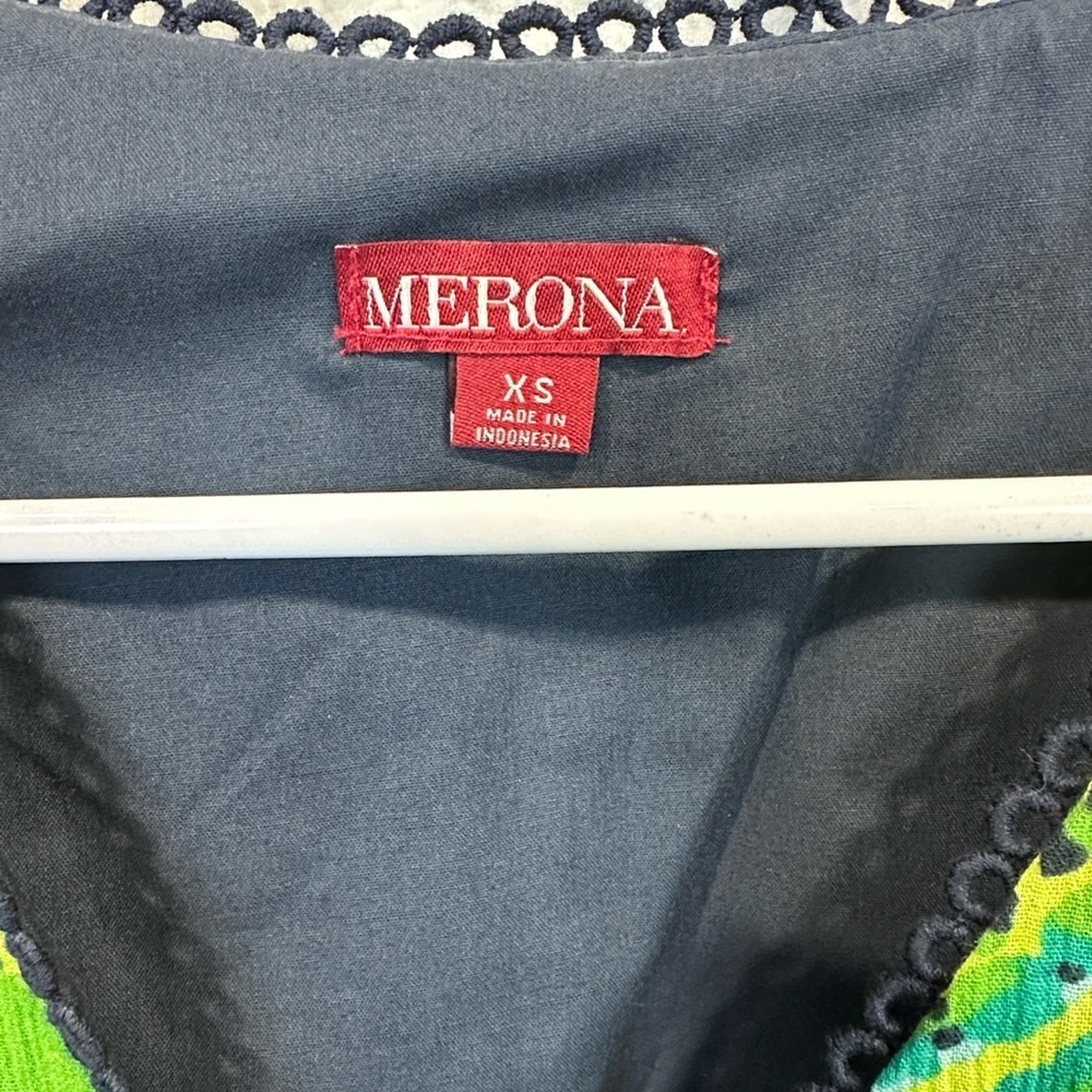 Merona Blue and Green Patterned Jumpsuit - Picture 3 of 3